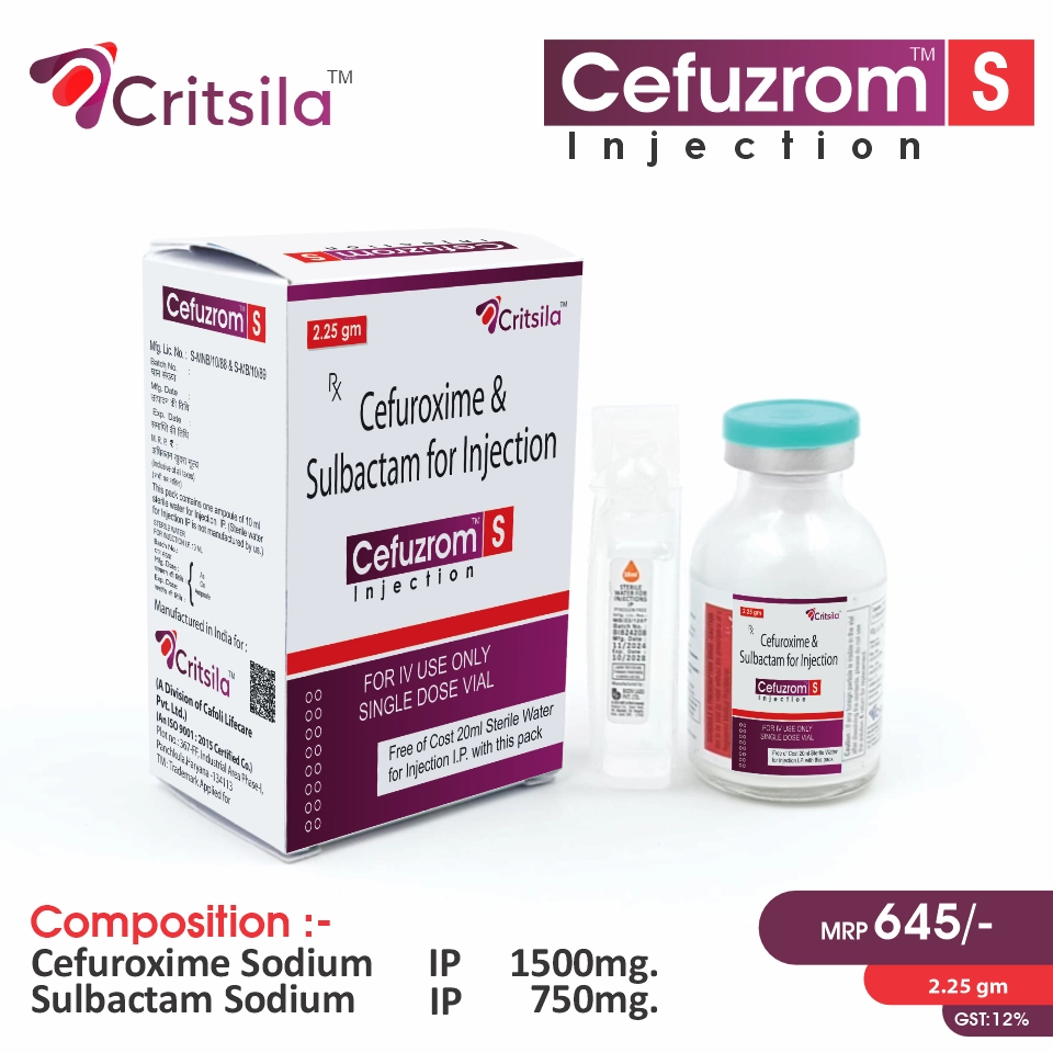 Cefuzrom S 2.5 Injection at the best price in PCD Pharma Franchise for Bacterial Infections